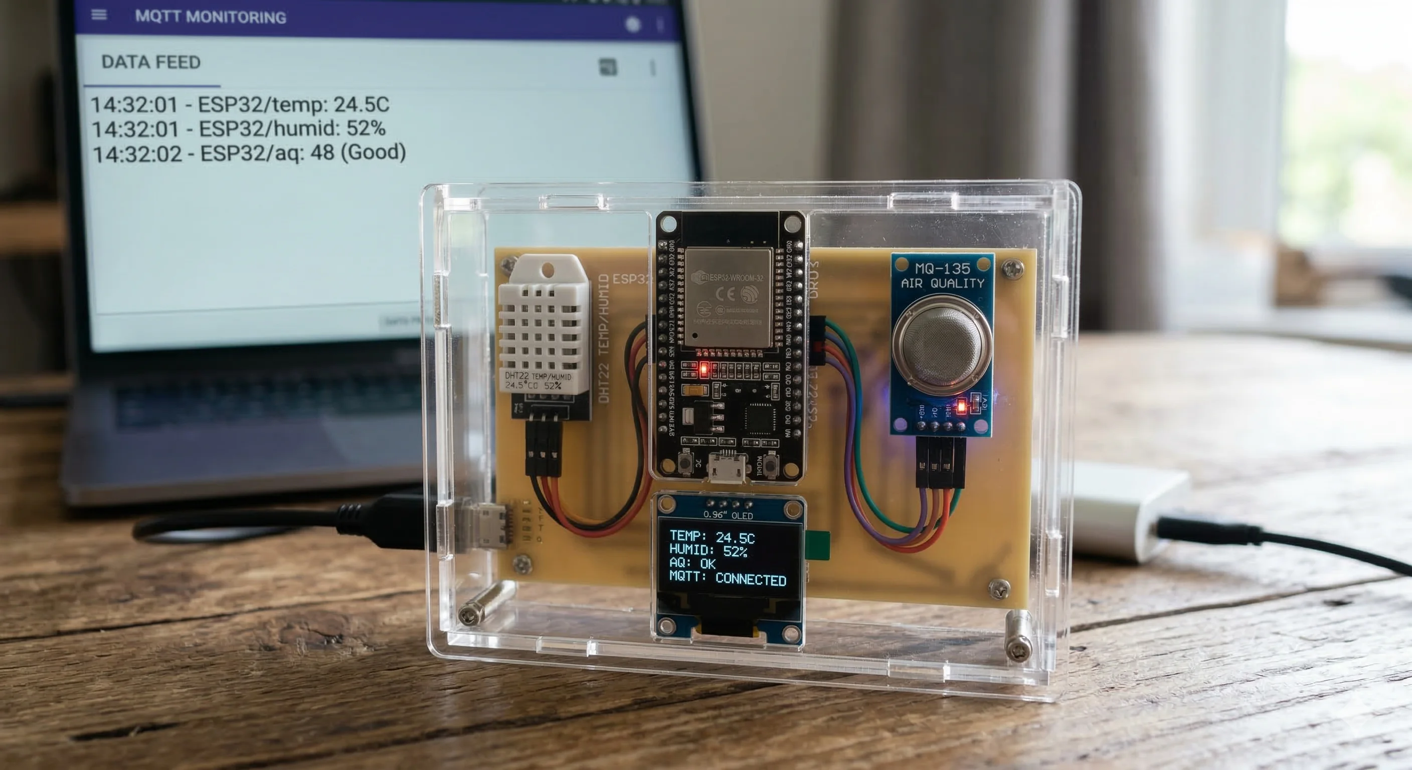 ESP32 IoT circuit board project